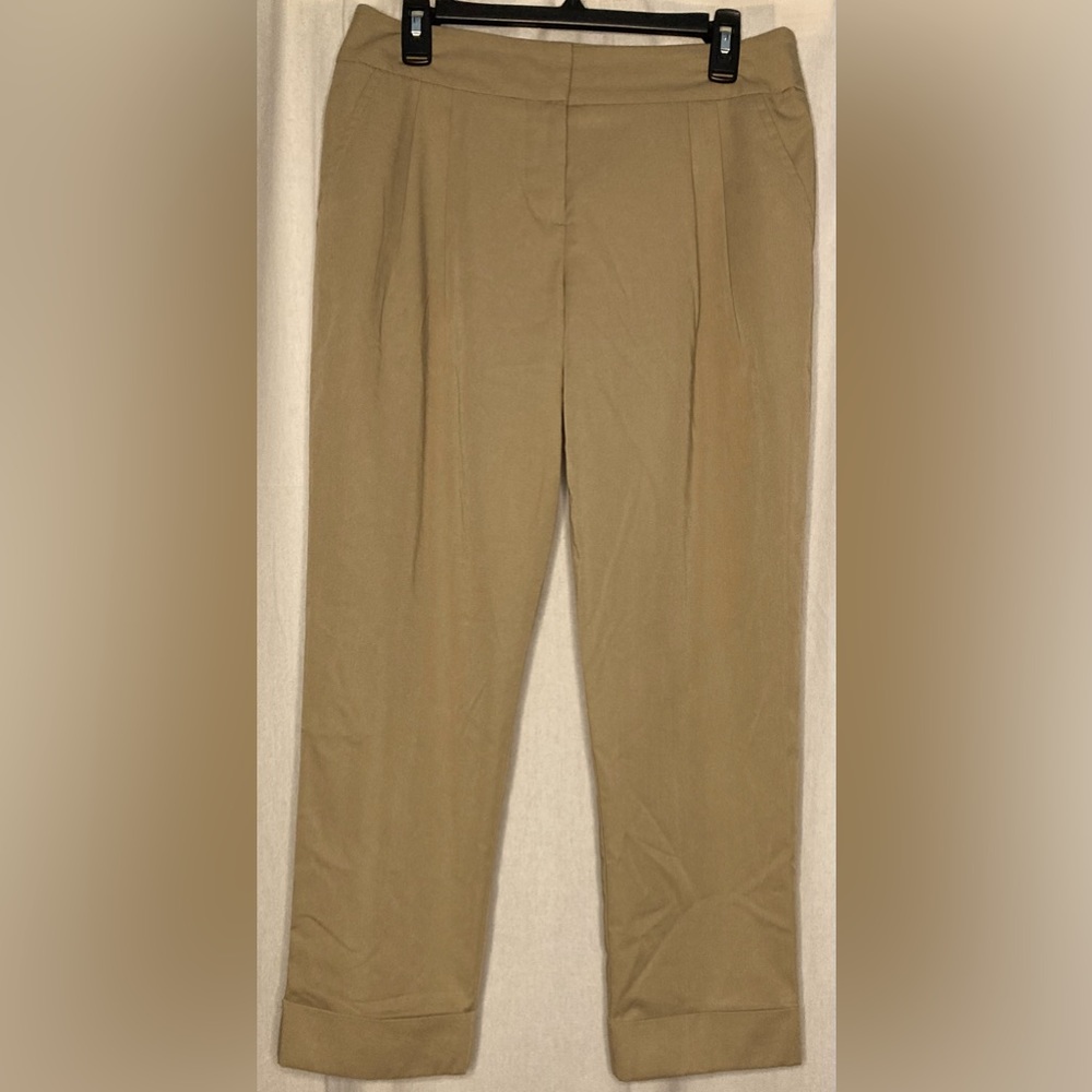 Trina Turk Straight Leg Tan Pants Size 8